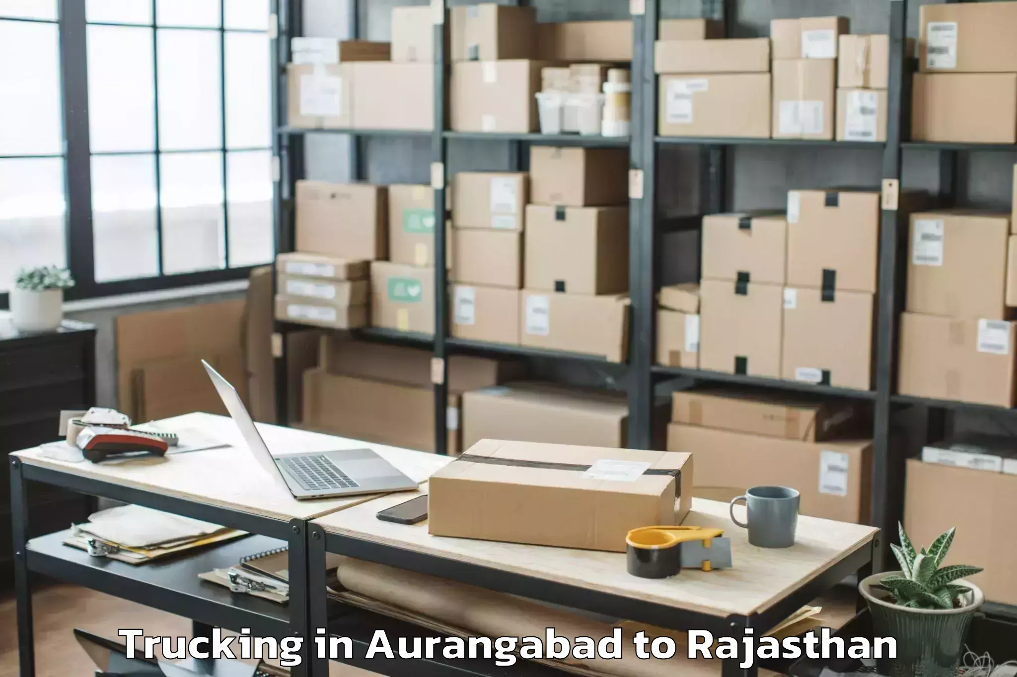 Easy Aurangabad to Bundi Trucking Booking